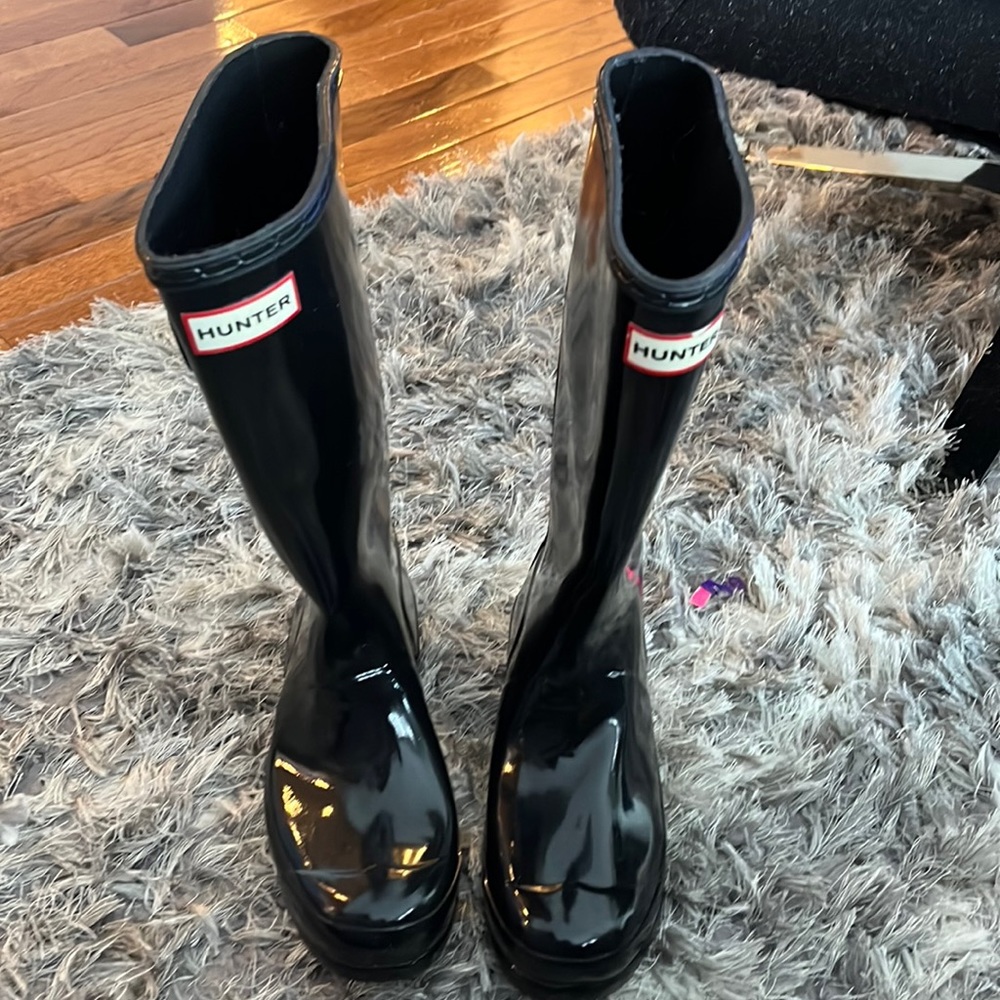 EUC black hunter boots size 6 Women’s